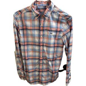 Vineyard Vines Shirt Mens Small Classic Fit Shirt Whale Performance Plaid
